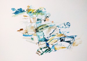 Landscape, Aquarelle, 2020. Landscape, Aquarelle, 2020.